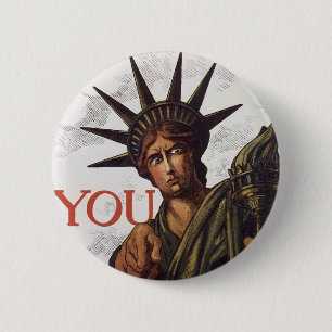 You buy a Liberty Bond Lest I Perish 6 Cm Round Badge