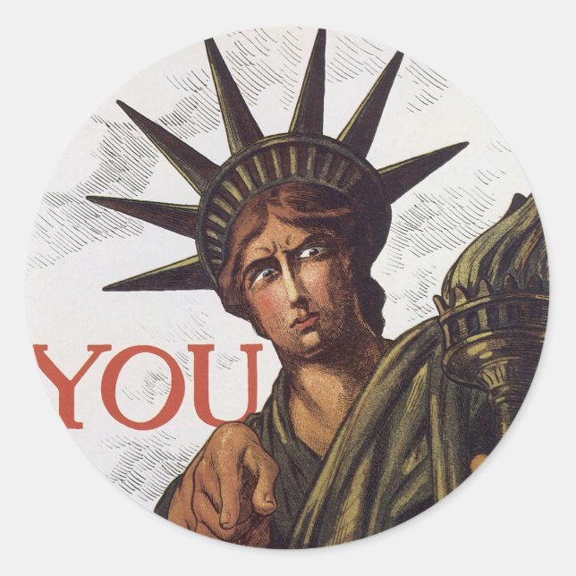 You buy a Liberty Bond Lest I Perish Classic Round Sticker (Front)