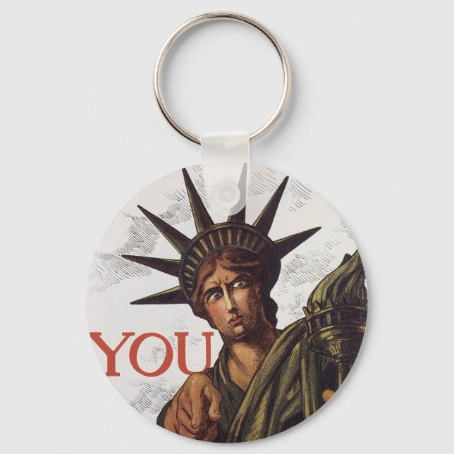 You buy a Liberty Bond Lest I Perish Key Ring (Front)