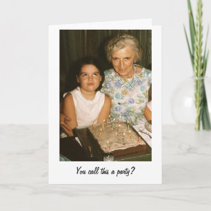 You call this a party? card