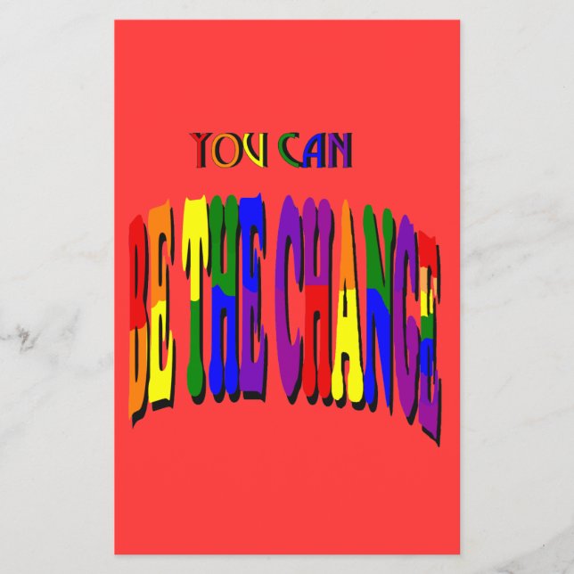 You Can Be the Change Flyer (Front)