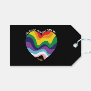 You Can Be Yourself With Me LGBT Transgender Gay  Gift Tags