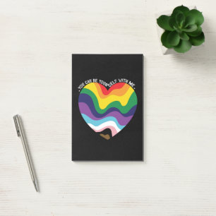 You Can Be Yourself With Me LGBT Transgender Gay  Post-it Notes