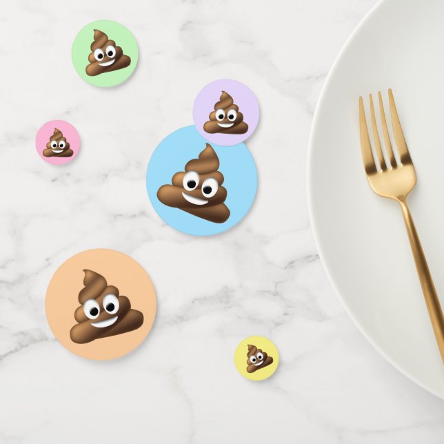 You can Customise, Poop Emoji Confetti (Group)