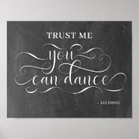 You Can Dance Wedding Dance Floor Sign