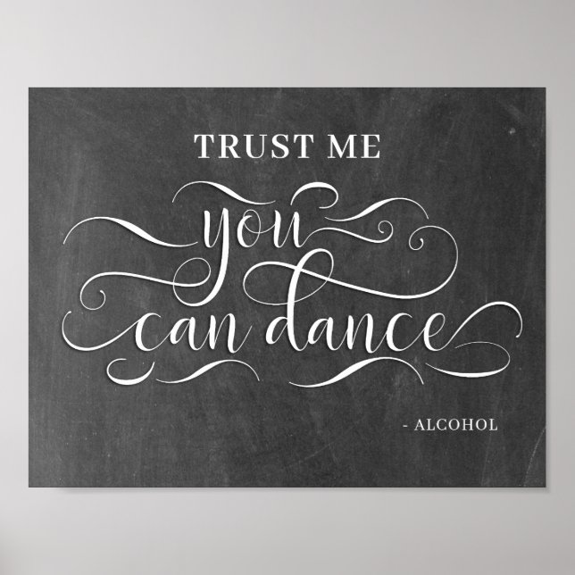 You Can Dance Wedding Dance Floor Sign (Front)