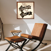 You Can Do Anything Quote Brown Beige