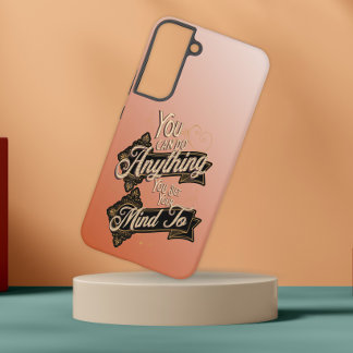You Can Do Anything Quote Terracotta Pink Samsung Galaxy Case