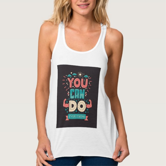 You Can Do Everything Colourful Singlet (Front)