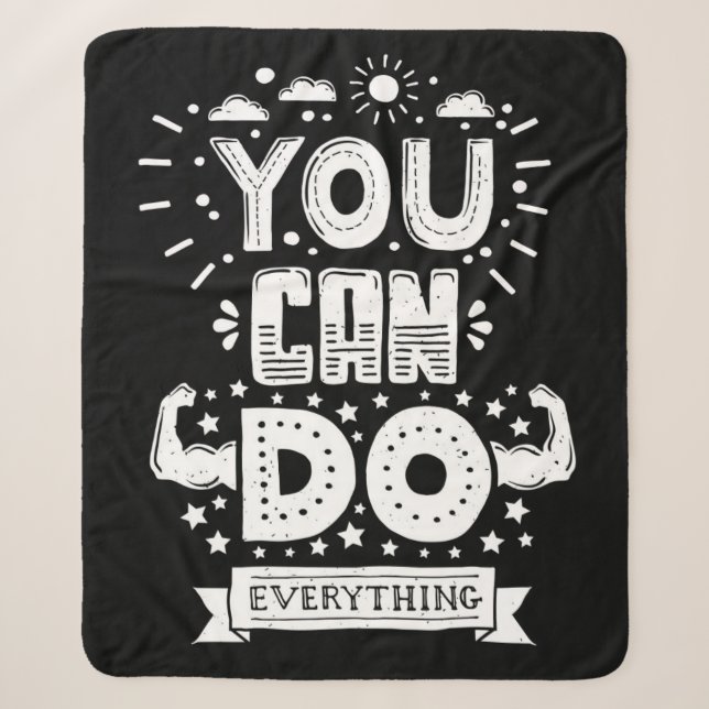 You Can Do Everything Sherpa Blanket (Front)