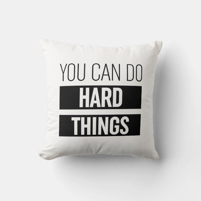 You Can Do Hard Things Cushion (Front)