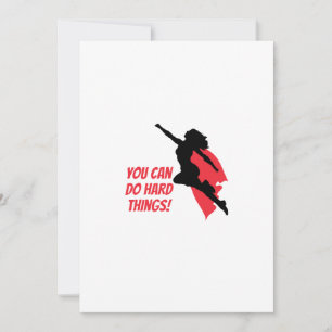 You can do hard things thank you card