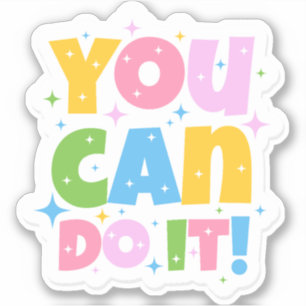 You Can Do It Cute Design