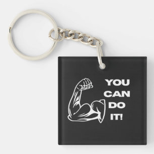 You Can Do It Fitness Motivation Gym Workout T-Shi Key Ring