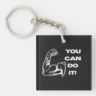 You Can Do It Fitness Motivation Gym Workout T-Shi Key Ring