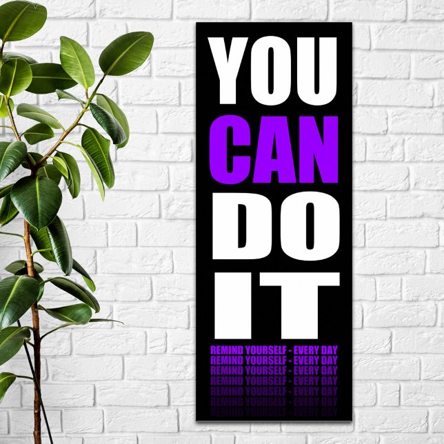 You CAN Do It (purple) Motivational Poster (Creator Uploaded)