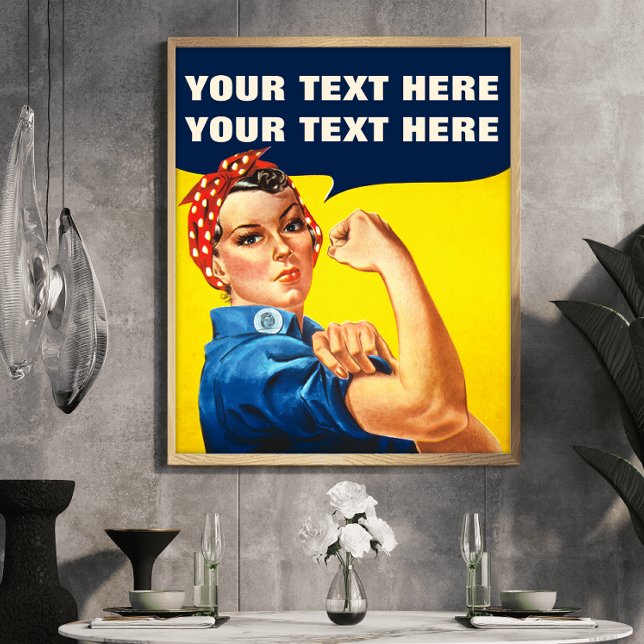 You Can Do It Rosie The Riveter Feminist Poster (Creator Uploaded)