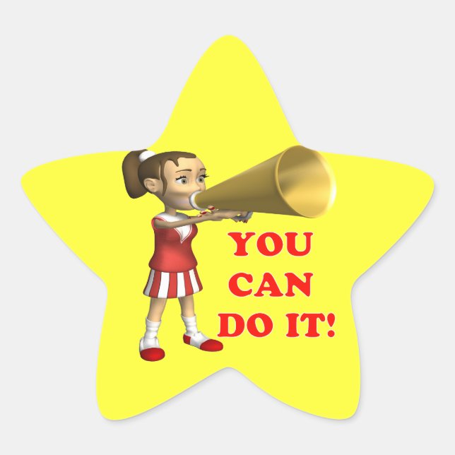 You Can Do It Star Sticker (Front)