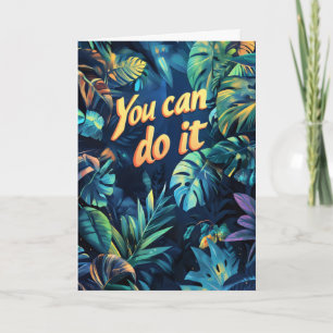 You Can Do It Tropical Plants Holiday Card