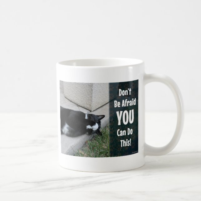 You can DO this fun cat motivational slogan Coffee Mug (Right)