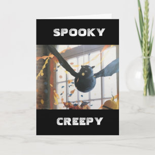 **YOU CAN HIDE UNDER THE SHEETS WITH ME** HALLOWEE HOLIDAY CARD