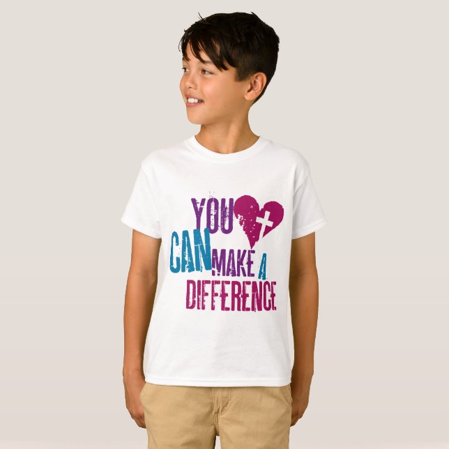 You Can Make a Difference Kids T-Shirt (Front Full)