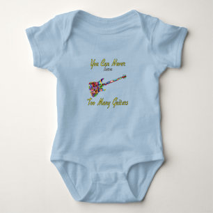 You Can Never Have Too Many Guitars - Colourful Baby Bodysuit