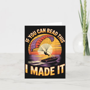 You Can Read This Parasailer Paragliding Boating P Card