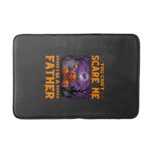 You Can Scare Me Father Halloween Pumpkins Graveya Bath Mat