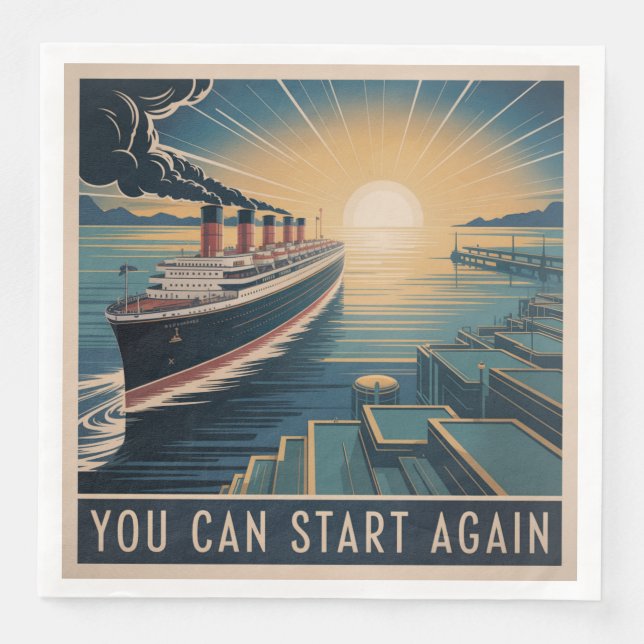 You Can Start Again Napkin (Front)