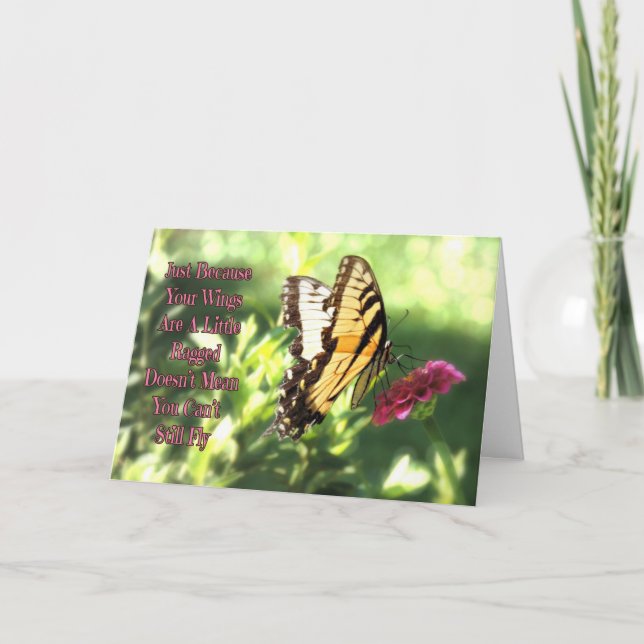 You Can Still Fly Tiger Swallowtail Birthday Card (Front)