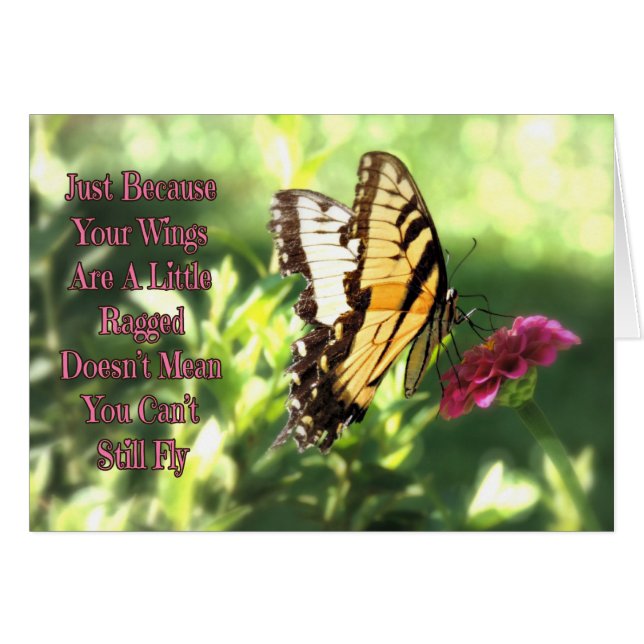 You Can Still Fly Tiger Swallowtail Butterfly 5x7 (Front Horizontal)