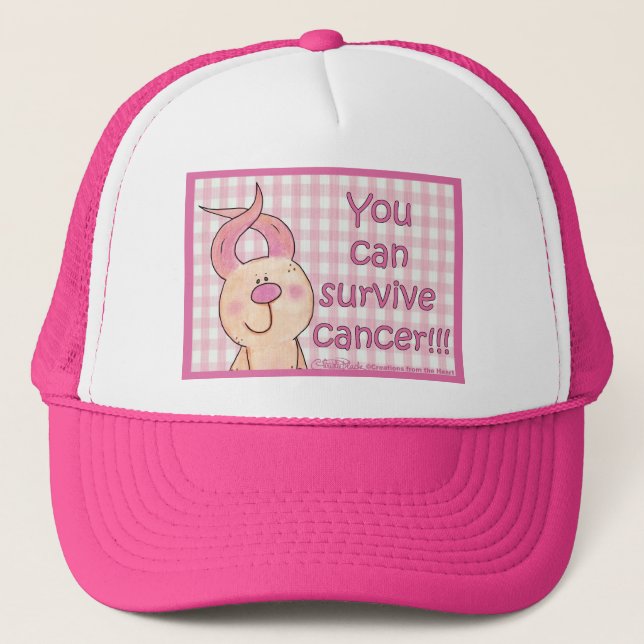 You can survive cancer! trucker hat (Front)