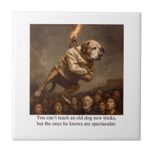 You can’t teach an old dog new tricks tile