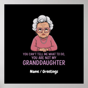 You Can’t Tell Me, You’re Not My Granddaughter  Poster