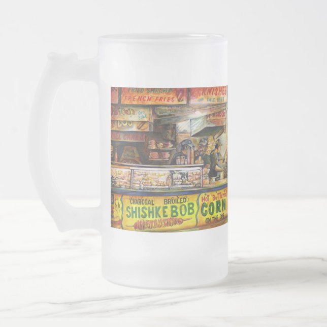 You Cannot Compete with That Frosted Glass Beer Mug (Left)