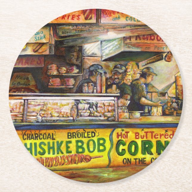  You Cannot Compete with That Round Paper Coaster (Front)