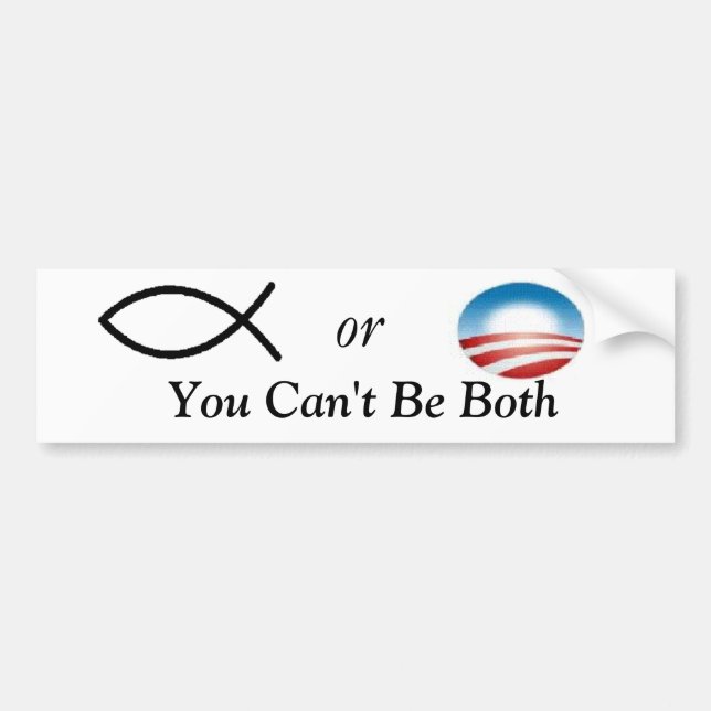 You Can't Be Both Bumper Sticker (Front)