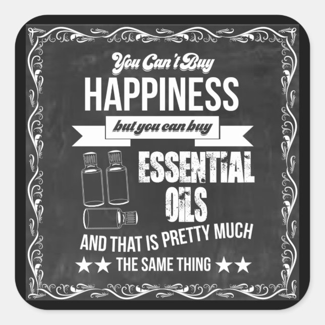 You can't buy Happiness but you can buy EO! Square Sticker (Front)