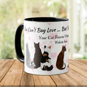 You Can't Buy Love Cat Rescue Mug
