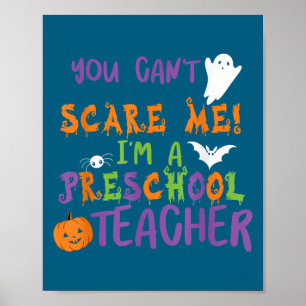 You Cant E Me Im A Preschool Teacher Men Women Poster