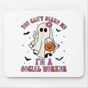 You Can't E Me I'm A School Social Worker Hallowee Mouse Pad