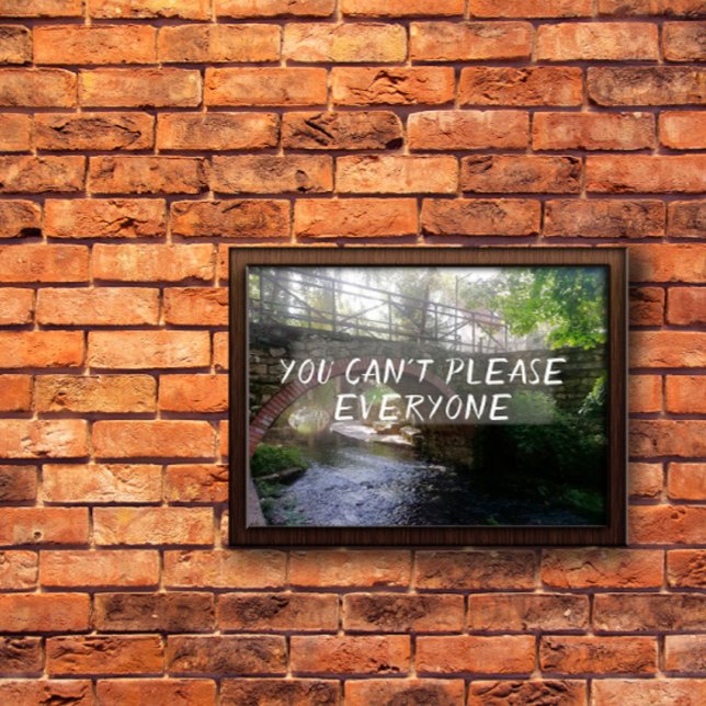 You can't please everyone proverb bridge  poster (Creator Uploaded)
