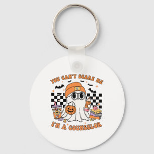 You Can't Scare Me I'm A Counsellor Halloween Pump Key Ring