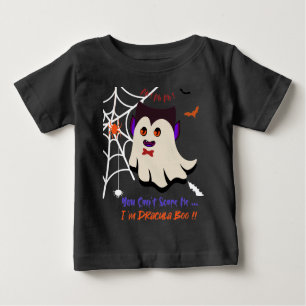 You Can't Scare Me I'm Dracula Boo Baby T-Shirt