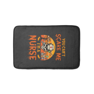 You Cant Scare Me Nurse Skull Syringe Potion Hallo Bath Mat