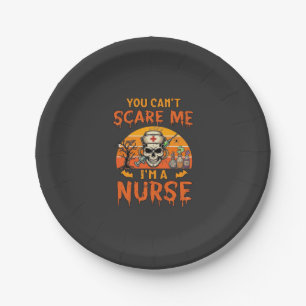 You Cant Scare Me Nurse Skull Syringe Potion Hallo Paper Plate