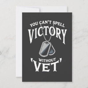 You can't Spell victory without vet Veteran Day  Invitation