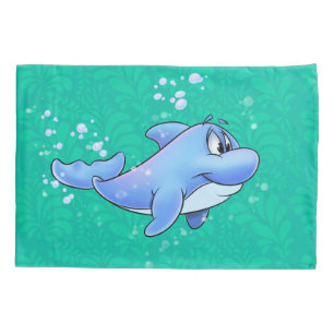 You cartoon dolphin  pillowcase