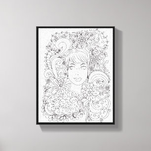 You Colour Me Pretty Premium Wrapped Canvas (Gloss